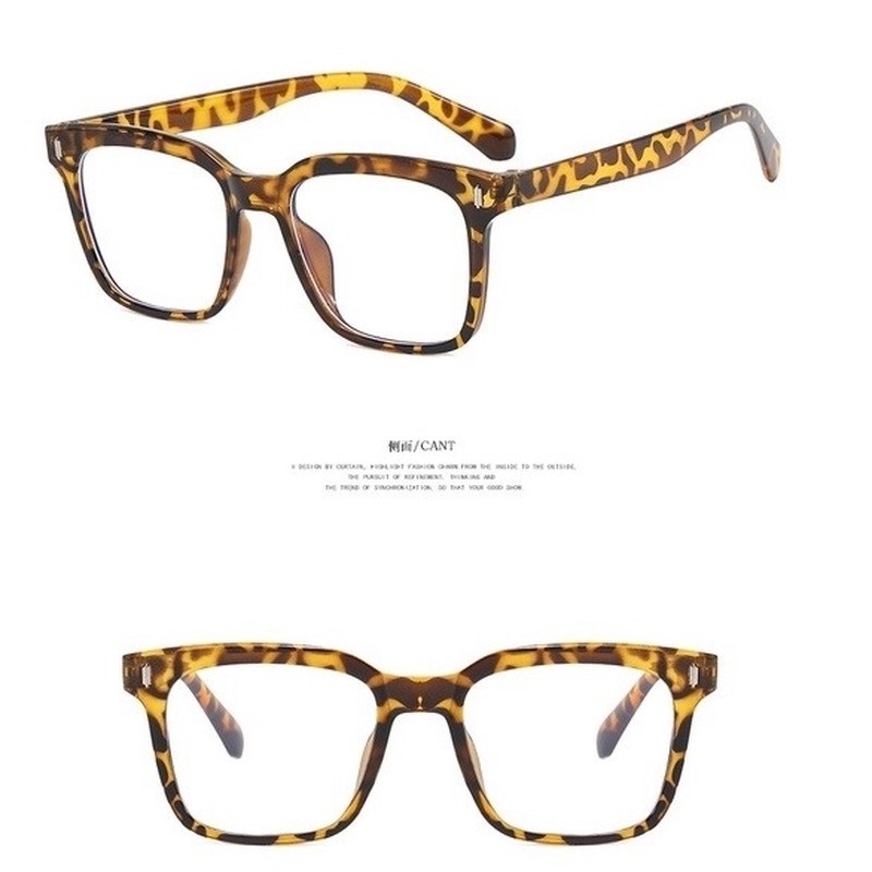 (KIQI-FASHION) COD Mới Kính Mát Gọng Nhựa Vuông Chống Tia UV400 Thời Trang Cho Nam Nữ