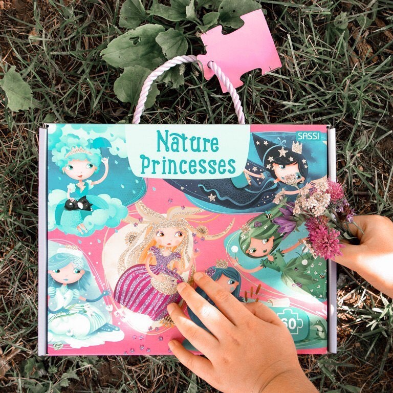 XẾP HÌNH 60 MẢNH NATURE PRINCESS NÀNG CÔNG CHÚA THIÊN NHIÊN hãng Sassi Ý