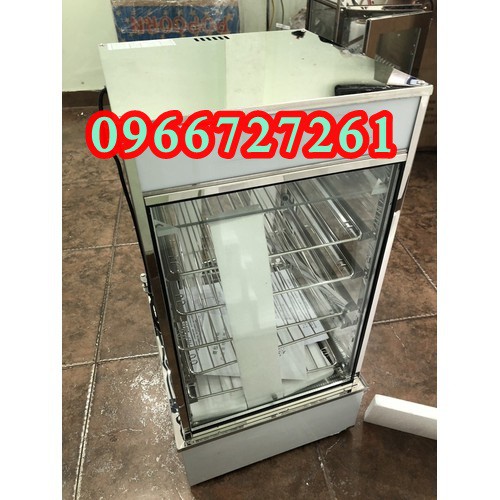 Tủ hấp và trưng bày bánh bao 5 khay có bảng điều khiển thông minh, tủ kính trưng bày sạch sẽ - HBB-5K