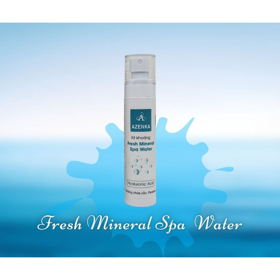 Xịt khoáng cấp ẩm dưỡng da AZENKA Fresh Mineral Spa Water - Chai 150ml ♥️ XKAZK