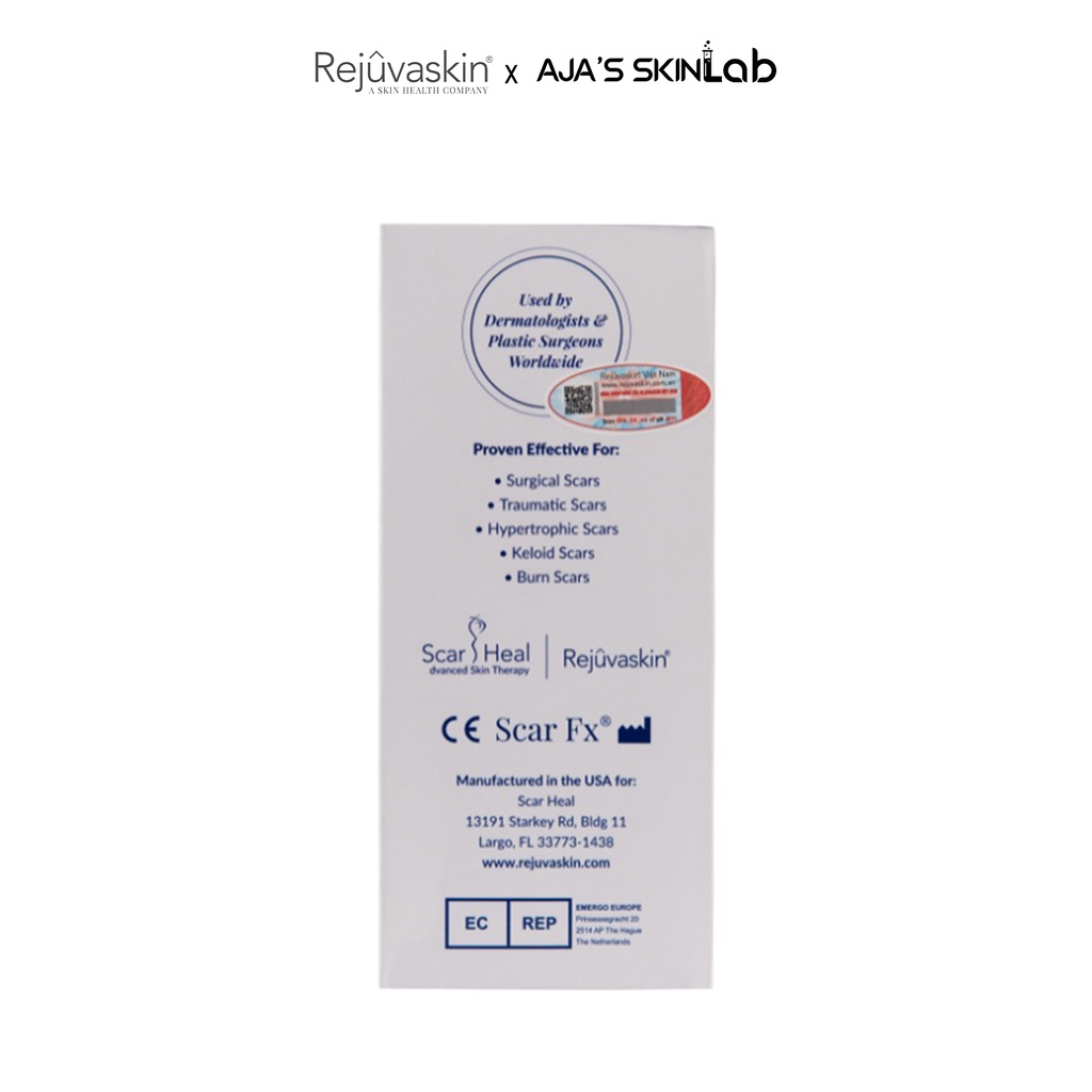 Miếng dán xóa mờ sẹo phì đại Scar FX REJUVASKIN 5x10cm - AJA'S SKINLAB