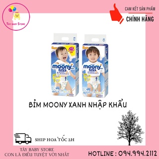 Bỉm moony nhập khẩu tã quần/dán nb90,s84,m64,m58,l54,l44boy,l44girl,xl38boy,xl38girl