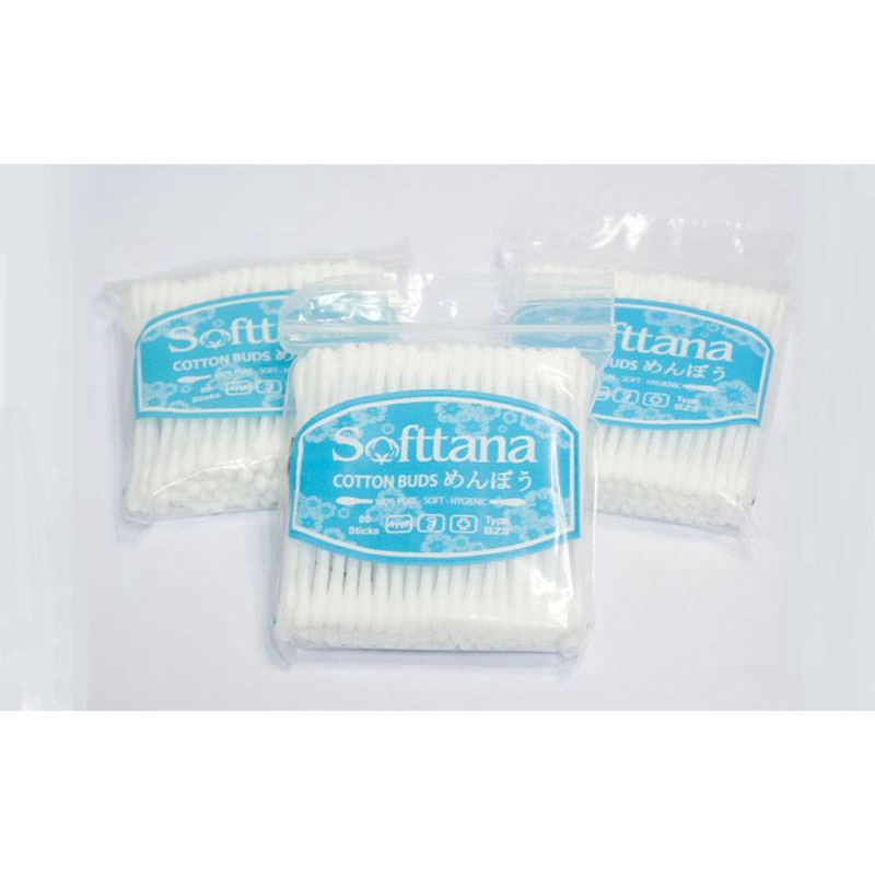 Tăm bông Softana mềm mại,100% cotton dùng cho trẻ em BZ8 và người lớn AZ10
