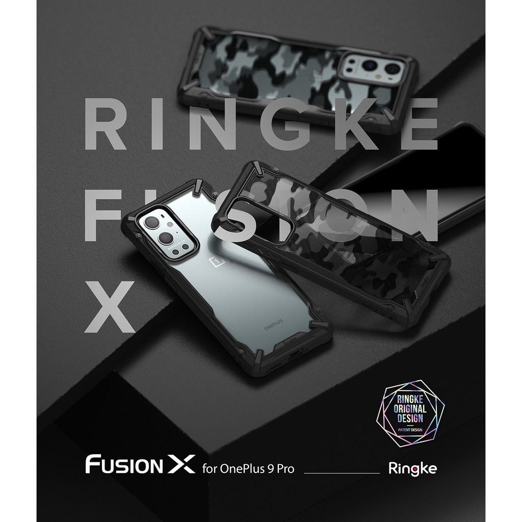 Ốp lưng Oneplus 9 Pro chống sốc Ringke Fusion X chính hãng Korea