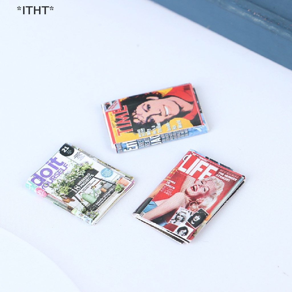 Set 12 Mô Hình Truyện Tranh Dùng Trang Trí Nhà Búp Bê