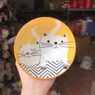 Chén Sứ Bát Ăn Cơm Bộ Bát Đĩa Decor Chén Dĩa Sứ Mầu Vàng Dễ Thương Cute Cao Cấp S04