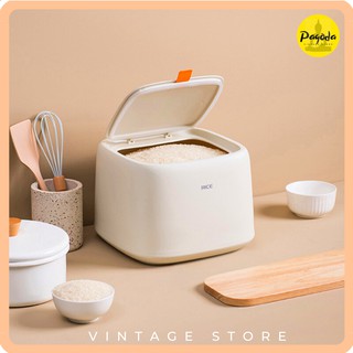(SP mới) Thùng đựng gạo 10kg chống ẩm chống mốc decor => Sp mới giá ưu đãi =>  Follow shop nhận mã giảm giá