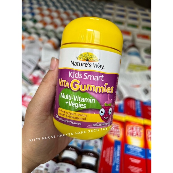 KẸO GUMMIES NATURE’S WAY LỌ 60 VIÊN CHÍNH HÃNG