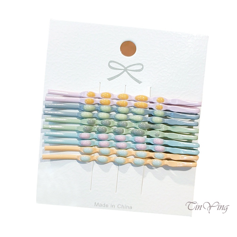 GETNOIVAS Set 10 Kẹp Tóc Mini Bằng Kim Loại Tiện Dụng DIY