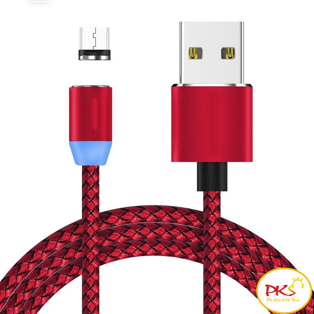 Dây sạc nam châm tròn xoay 360 độ đầu Micro USB dành cho Sam Sung, Nokia ....