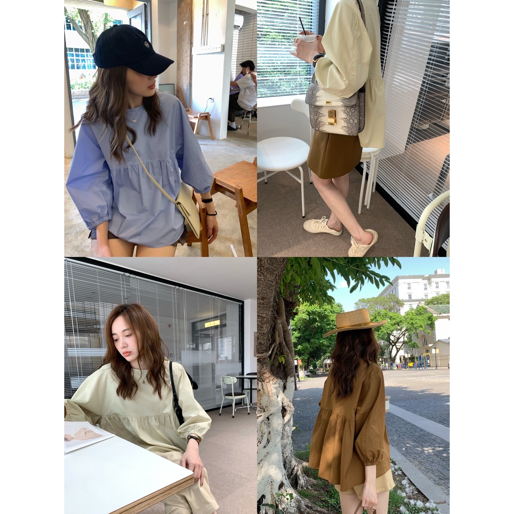 Áo Tay Lửng Cổ Tròn Chống Nắng Thời Trang Mùa Hè Cho Nữ