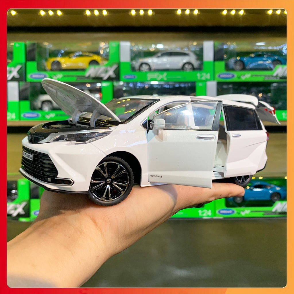 Mô hình xe Toyota Sienna MPV tỉ lệ 1:24 hãng HongSen