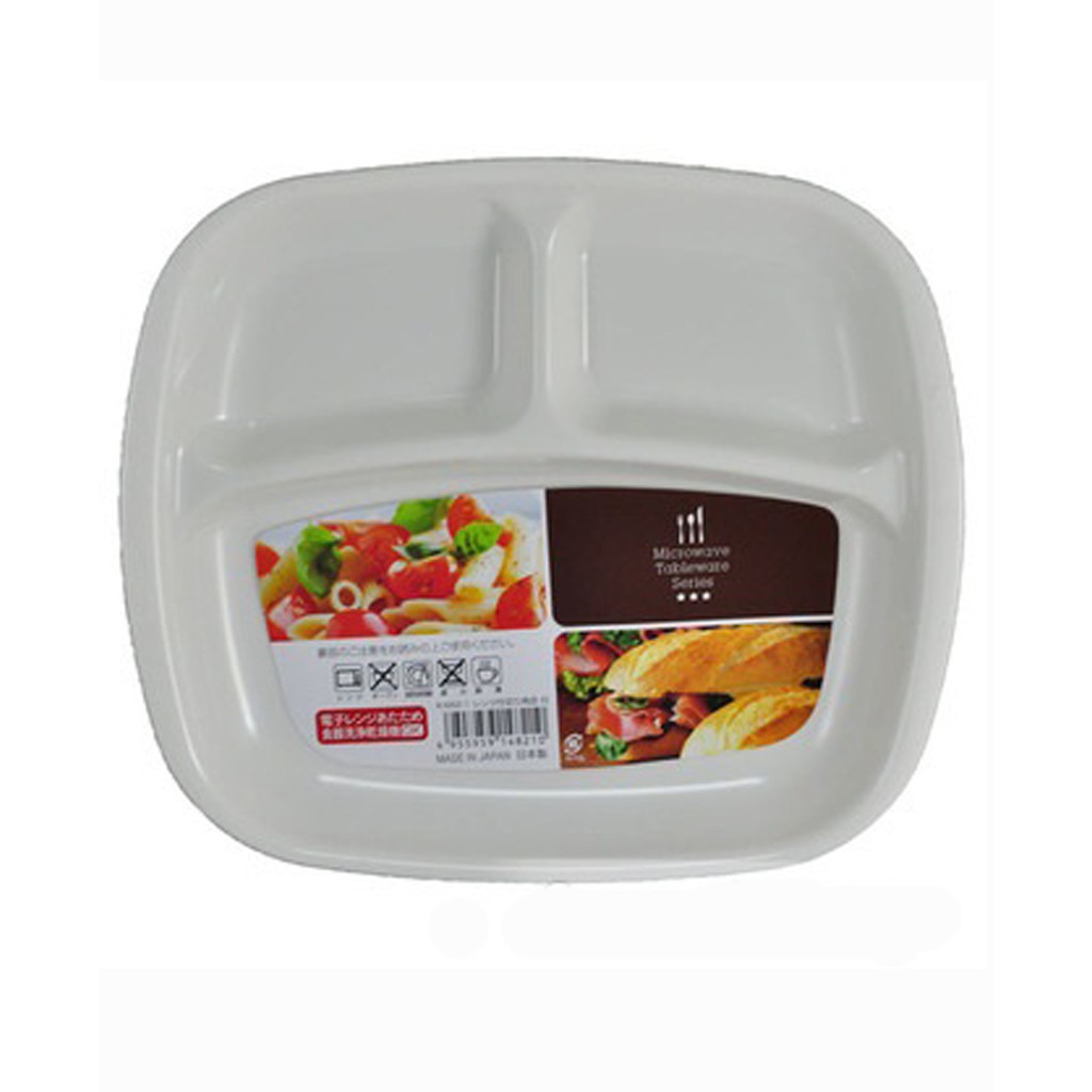 Khay ăn chia 3 ngăn cho bé Nakaya nội địa Nhật Bản