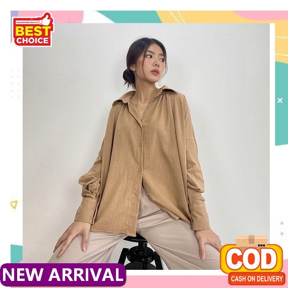 Befast - Zfs Ootd Áo Sơ Mi Nữ/Áo Sơ Mi Đính Kim Cương Nhân Tạo Quá Khổ/ Áo Sơ Mi Trơn/ Áo Sơ Mi Thiếu Niên 2021 / Áo Sơ Mi Cho Thanh Thiếu Niên | Áo Sơ Mi Vải Lanh Oversize Cho Nữ