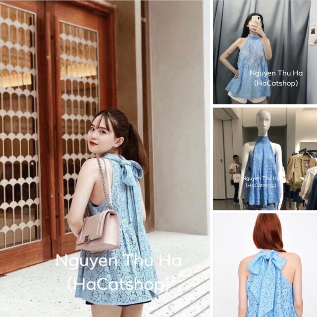 Áo ren yếm cột nơ cực xinh