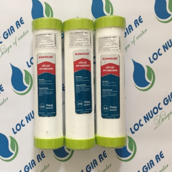 Lõi lọc nước số 1 Sunhouse - COMBO 3 LÕI LỌC NƯỚC SỐ 1 SUNHOUSE - cB1 | BigBuy360 - bigbuy360.vn
