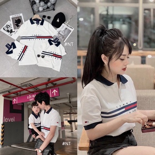 Sét áo polo gia đình cao cấp, Áo gia đình cộc tay có cổ chất cotton thoáng mát thấm hút mồ hôi