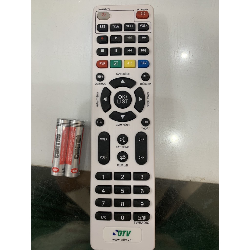 REMOTE ĐIỀU KHIỂN ĐẦU THU kĩ thuật số-DVB-T2 SDTV17HD-ĐIỀU KHIỂN ĐƯỢC NHIỀU LOẠI ĐẦU THU