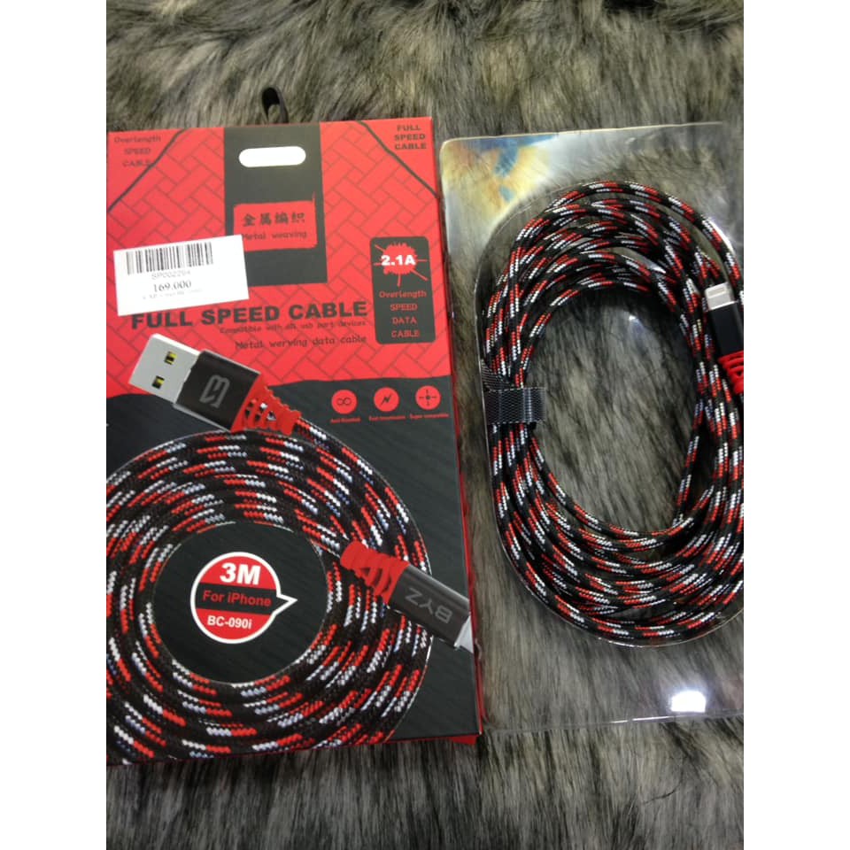 Cáp bọc dù 3m BYZ