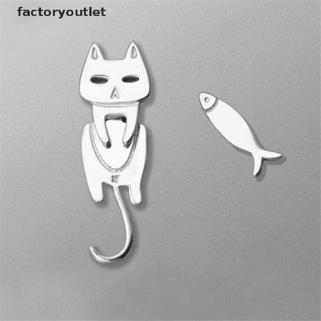 Bông Tai Xỏ Lỗ Hình Mèo / Cá Dễ Thương Không Gây Dị Ứng Thời Trang Cho Nữ