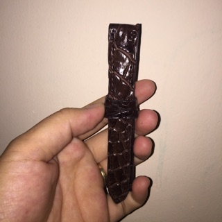 Dây đồng hồ da cá sấu thật 100%