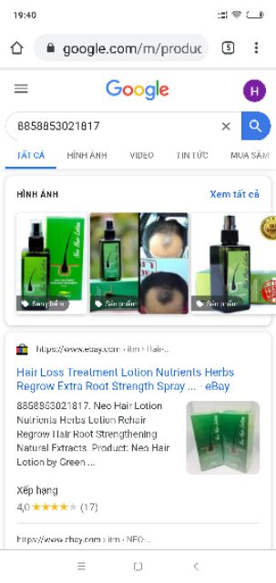 Neo hair lotion Thái Lan 120ml/ hộp