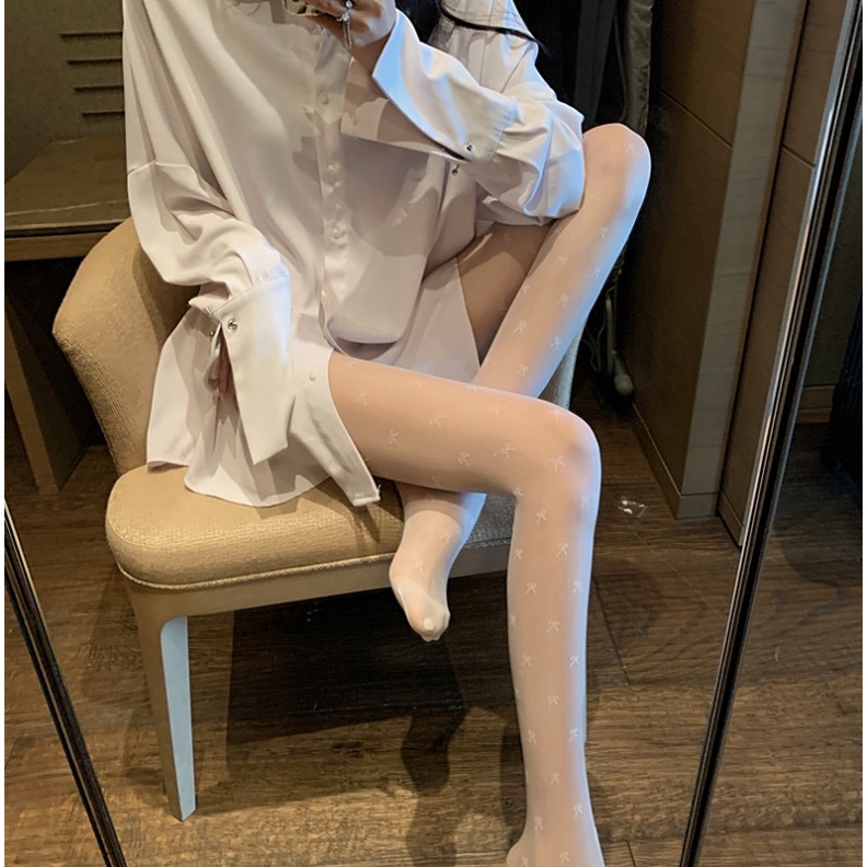 Xiangbao Quần Tất Ôm Sát Màu Trơn Co Giãn Đính Nơ Dễ Thương Quyến Rũ Dành Cho Nữ Dự Tiệc Mùa Hè Cl
