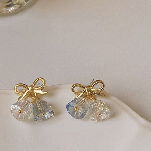 Bông tai cung pha lê nhỏ Bông tai tinh tế chất lượng cao