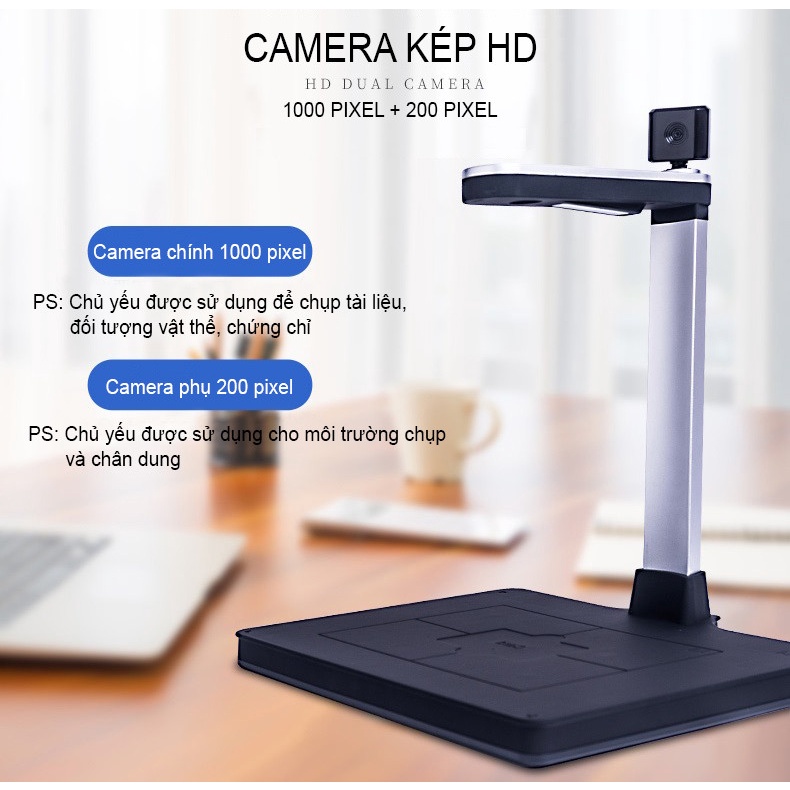 Máy Chiếu Vật Thể Màu Thông Minh Lấy Nét Tự Động Scan Tài Liệu K1002