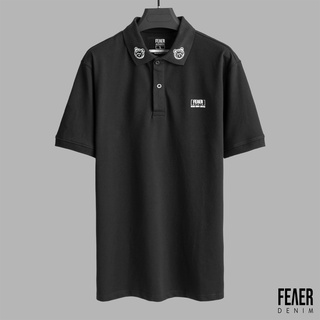 Áo polo nam FEAER DENIM chất thoáng khí co giản vải cotton BEAR EMBOIR