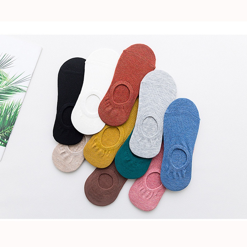Tất bàn chân nam nữ vớ thể thao màu trơn phong cách Hàn Quốc trẻ trung năng động thời trang thu hè LUMINA TN031