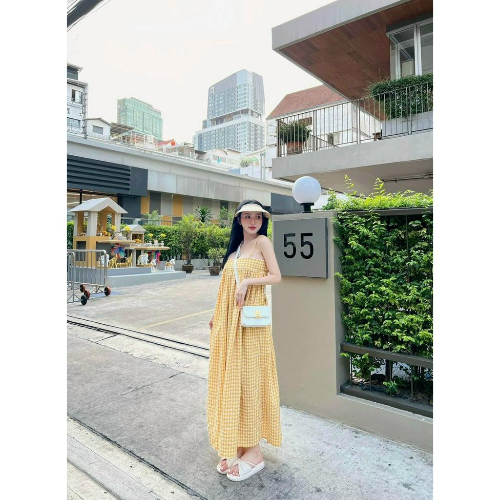 Váy đầm cúp ngực maxi dáng dài nữ 2 dây bín  có mút ôm body chất xốp mềm màu đen dự tiệc sang chảnh thời trang  aloha