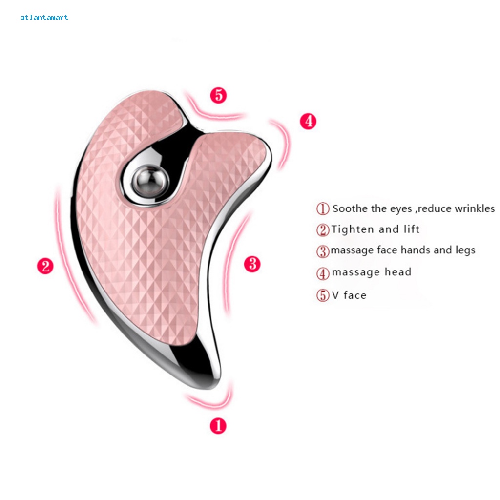 Atl| Thiết Bị Mát Xa Mặt 360 Độ Siêu Âm Tạo Hình Chữ V Cho Gia Đình