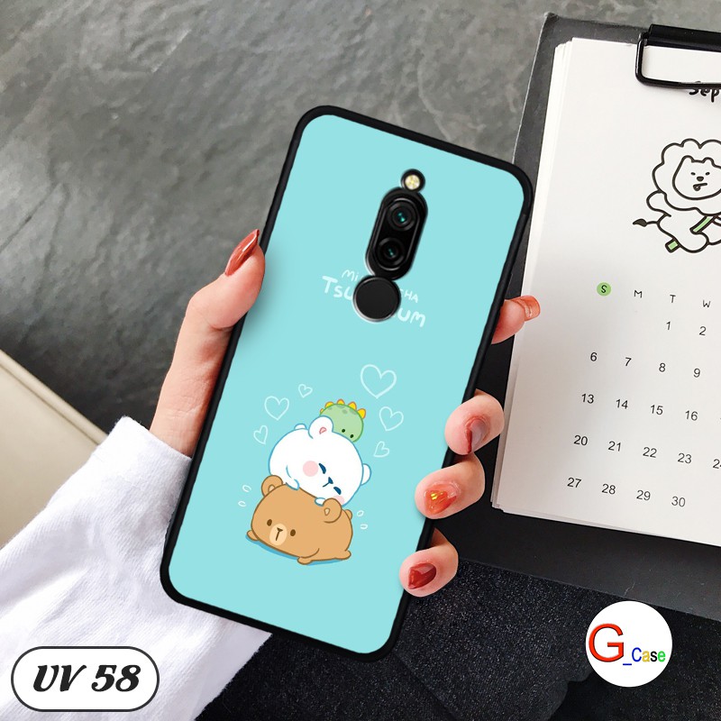 Ốp điện thoại Xiaomi Redmi 8 - lưng nhám viền dẻo