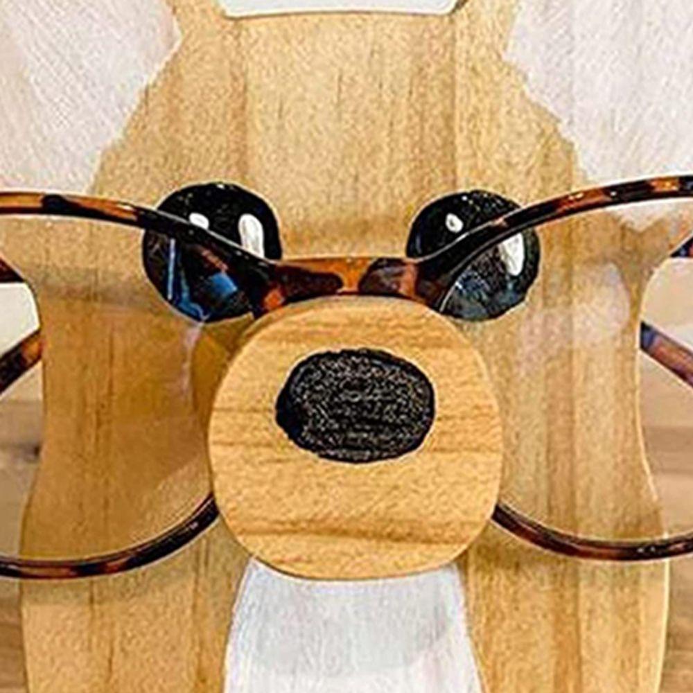 Giá Đỡ Mắt Kính Bằng Gỗ Hình Chú Chó Corgi Đáng Yêu