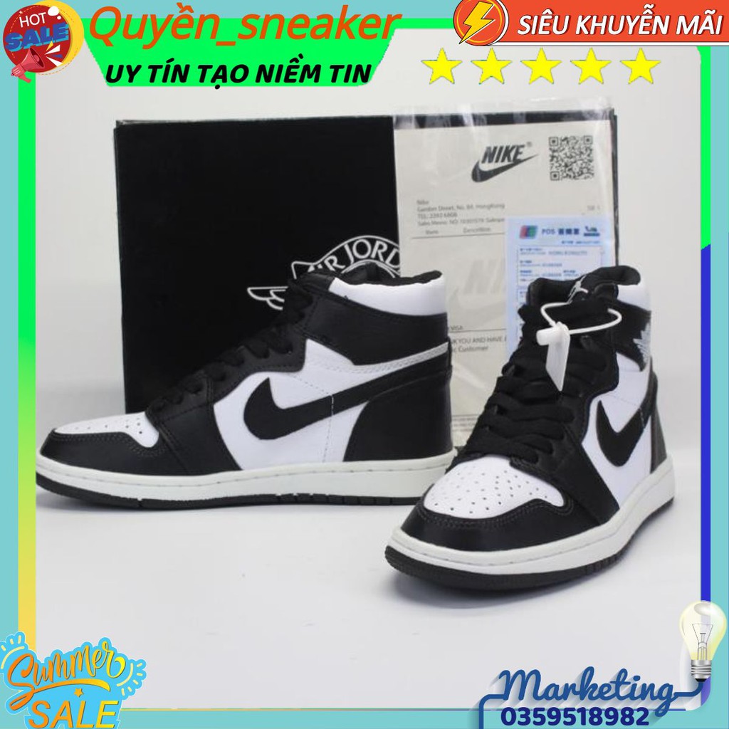 [FREE SHIP]🔥giày thể thao sneaker 🔥Air Jordan panda JD cao đen trắng cao cấp full  box JET2 Quyền_Sneaker | BigBuy360 - bigbuy360.vn
