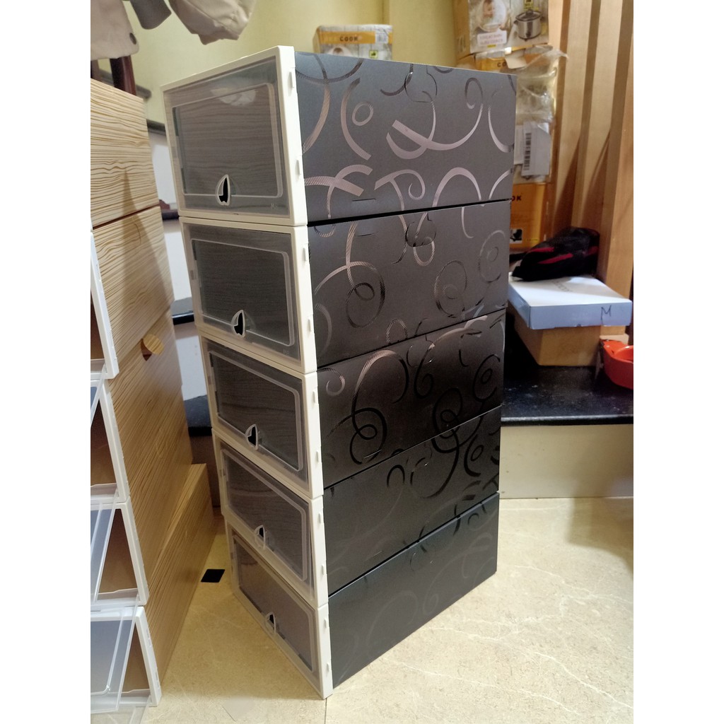 Hộp Đựng Giày Nắp Nhựa Cứng Lắp Ráp Thông Minh ( Quà Tặng Xinh Xắn ) | BigBuy360 - bigbuy360.vn