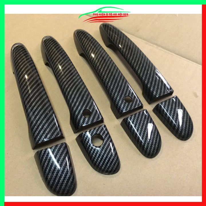 Ốp tay hõm Mazda CX8, CX-8 2018-2023 vân Carbon chống trầy bảo vệ cửa xe ô tô