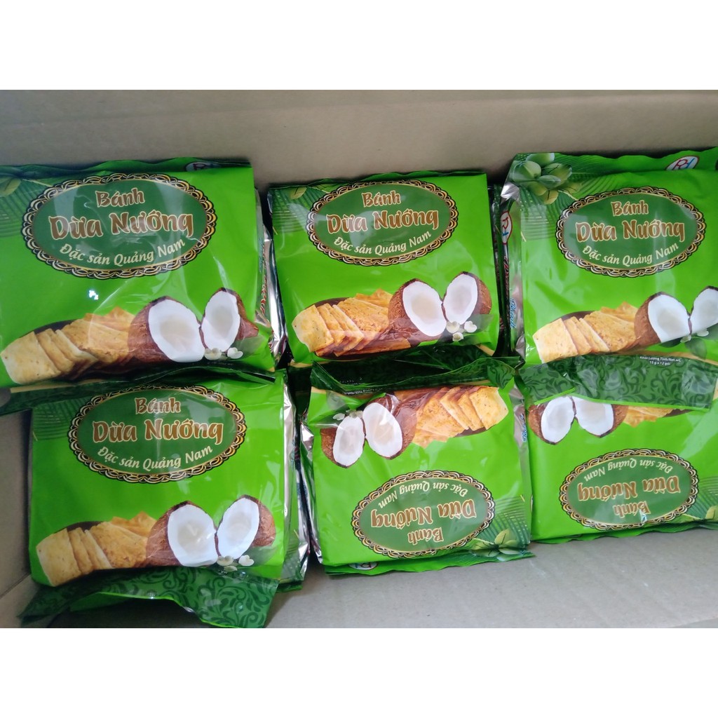 SET 5 GÓI BÁNH DỪA NƯỚNG - đặc sản QUẢNG NAM - ĂN LÀ GHIÊN - date mới