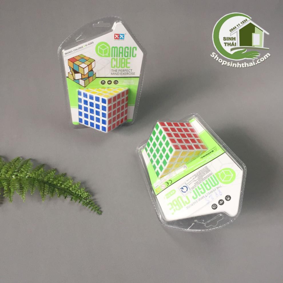 Cục rubik đồ chơi 5x5x5 trong vỉ ( kích thước 6cm x 6cm)