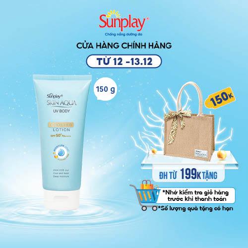 Lotion chống nắng dưỡng thể mát lạnh Sunplay Skin Aqua UV Body Cooling Lotion SPF 50+ PA++++ (150g)