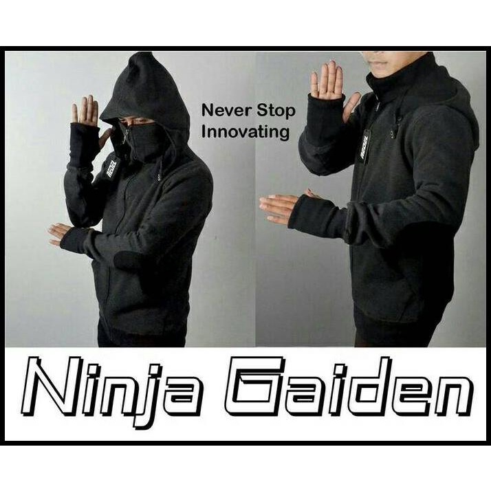 Áo Khoác Hoodie Màu Đen In Hình Ninja Gaiden Cá Tính