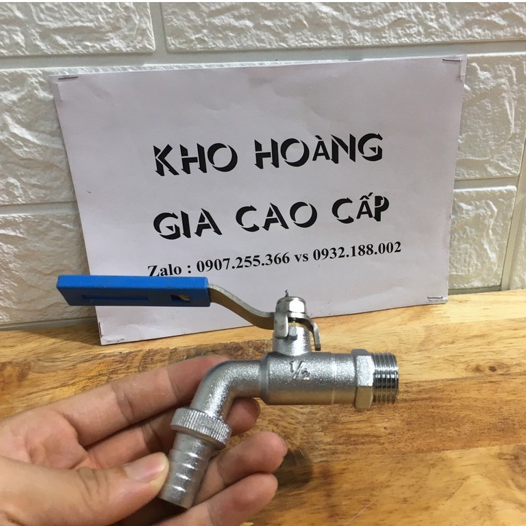 Vòi hồ inox không gỉ, có mỏ, xả xô , sân vườn,máy giặt, tưới cây inox , vòi ren 21