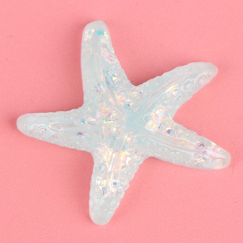 Bộ 5 Vỏ Sò / Sao Biển / Vỏ Sò Bằng Nhựa Resin Nhiều Màu Dùng Làm Đồ Thủ Công