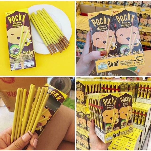 1 lốc (10 hop) bánh pocky chuối thái lan