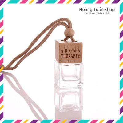 Vỏ Lọ Tinh Dầu Vuông Nắp Gỗ Bọc Kim Loại 3 Màu Thời Trang