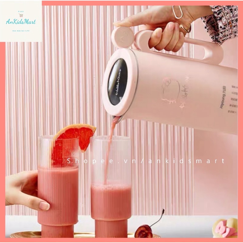 Máy làm sữa hạt mini đa chức năng Joyoung Line Friends L4-L971XK Hello kitty màu hồng siêu xinh