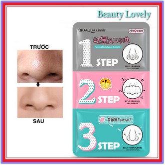 Lột Mụn Mũi 3 Bước Lột Mụn Đầu Đen Bioaqua | BigBuy360 - bigbuy360.vn
