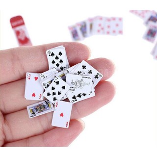 Bộ bài Tây mini (size: 15mm x 10mm)