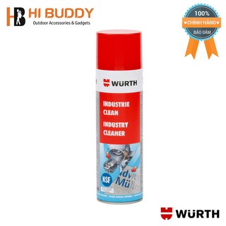 Chai xịt Tẩy Keo Dính, Keo Dán Decal WURTH Industry Cleaner 500ml 0893140 | HIBUDDY